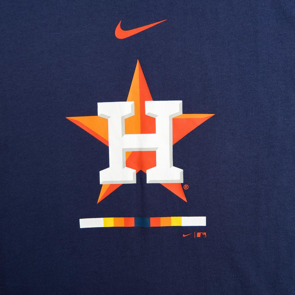 Nike MLB Collaboration Houston Astros T-Shirt Logo Quick-Dry Crew Neck Short Sleeve Kids Tops Light-Blue 3Z3B7SAM4-HOU