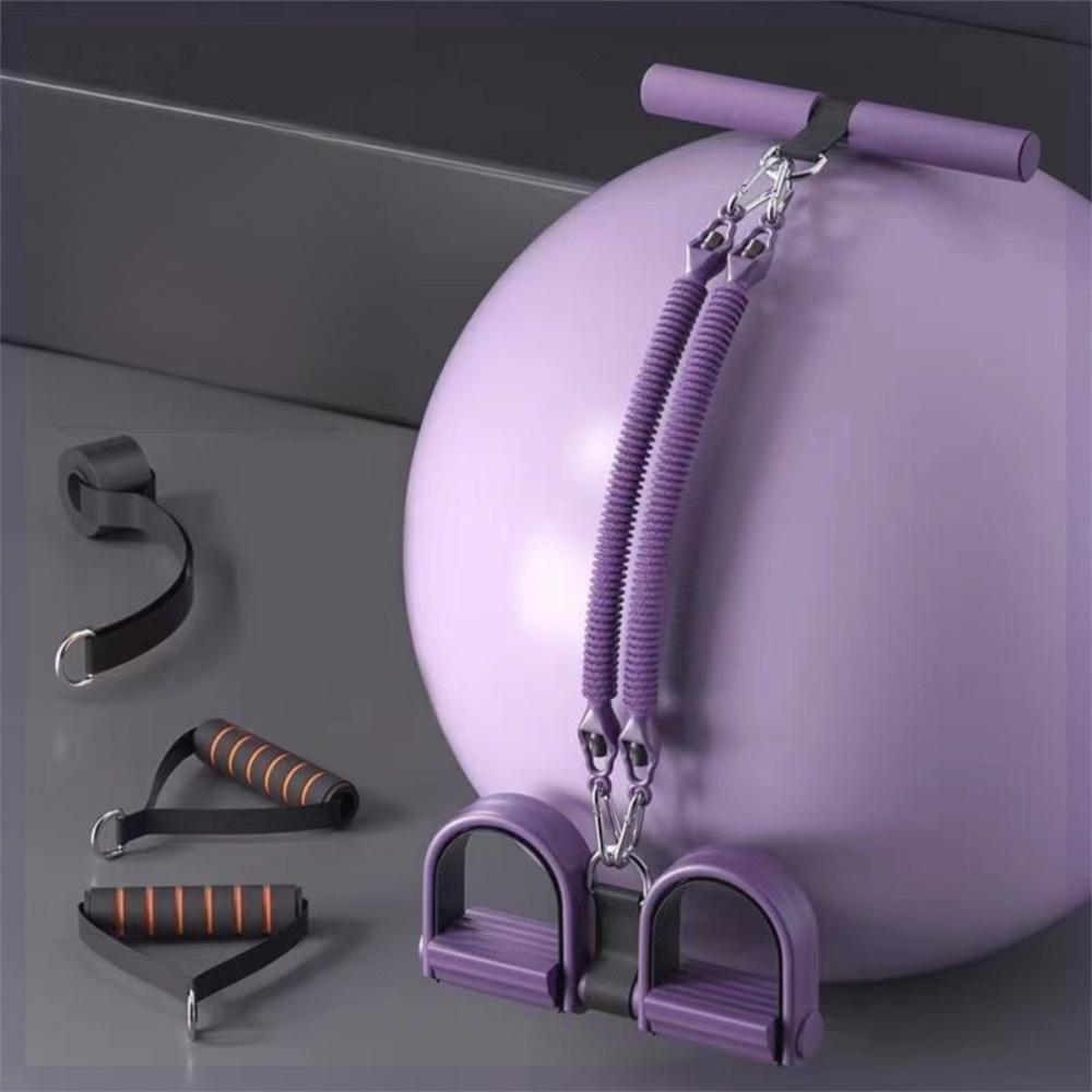 Нескользящий эспандер для лодыжек с ручками, веревка для растяжки ног для йоги и приседаний, домашние тренировки