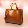 Vintage Top-Handle Bag Artificial Leather Handbags Shoulder Bag Casual Women's Messenger Tote Female