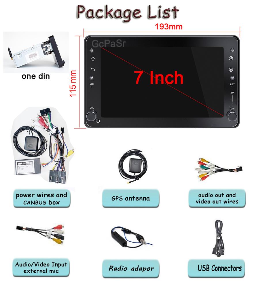 7-дюймовый Android для Alfa Romeo 159 Brera Spider Sportwagon Автомагнитола Carplay 4G Мультимедийный Видеоплеер Навигация Без 2din DVD