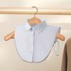 Women False Collar Creative Skirt Shirt Half Top Blouse Faux