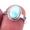 Natural Republic Ларимар Драгоценный камень 925 Проба Серебро Подарочное кольцо Р.7 U7r28