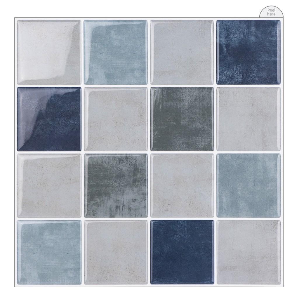 Waterproof Wallpaper Self-adhesive Stick Tile Peel and Stick Backsplash for Kitchen Bathroom