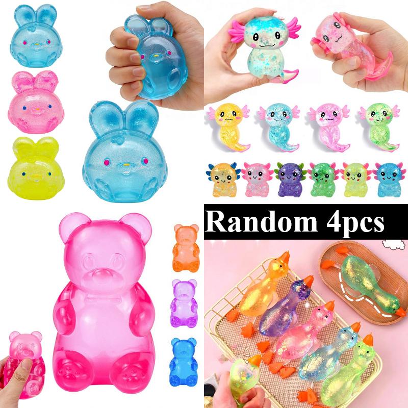 Rabbit Bear Duck Squishy Fidget Toy Squishy Party Favors Stress Releasing Decorations Desk Accessories