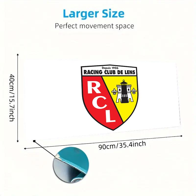 RC Lens Mouse Pad, Large Gaming Desk Mat, Non-slip XXL Mousepad for Laptop & Tablet, Mini PC Playmat with Stitched Edges