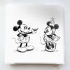 Ribbed Art Deli Poster Mickey Minnie 20cm X Made In Lightweight IKEBANA Panel, Mouse, Mouse, 20cm, Japan, Fabric, IKE-DSNY-2106-05,