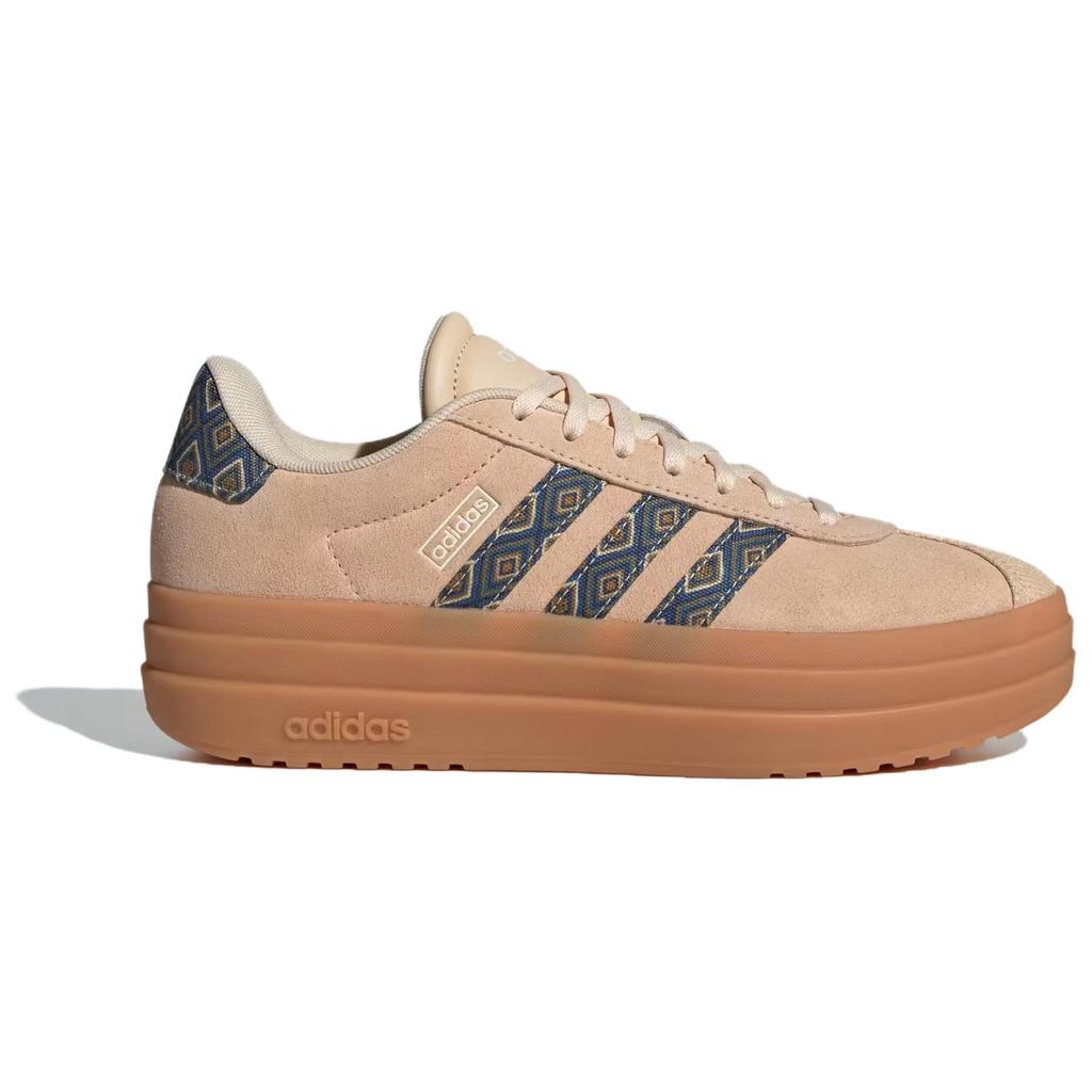 Adidas Vl Court Soft Comfortable Non-Slip Durable Low-Top Skate Shoes Women Sneakers Brown IH7510