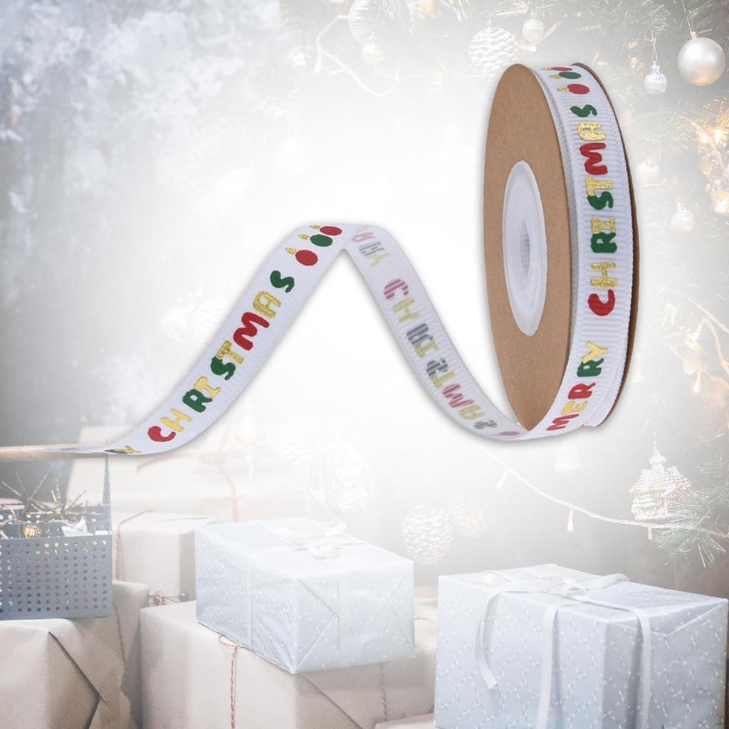 Christmas Ribbon Patterned Wrapping Ribbon, Decorative Accessory, DIY