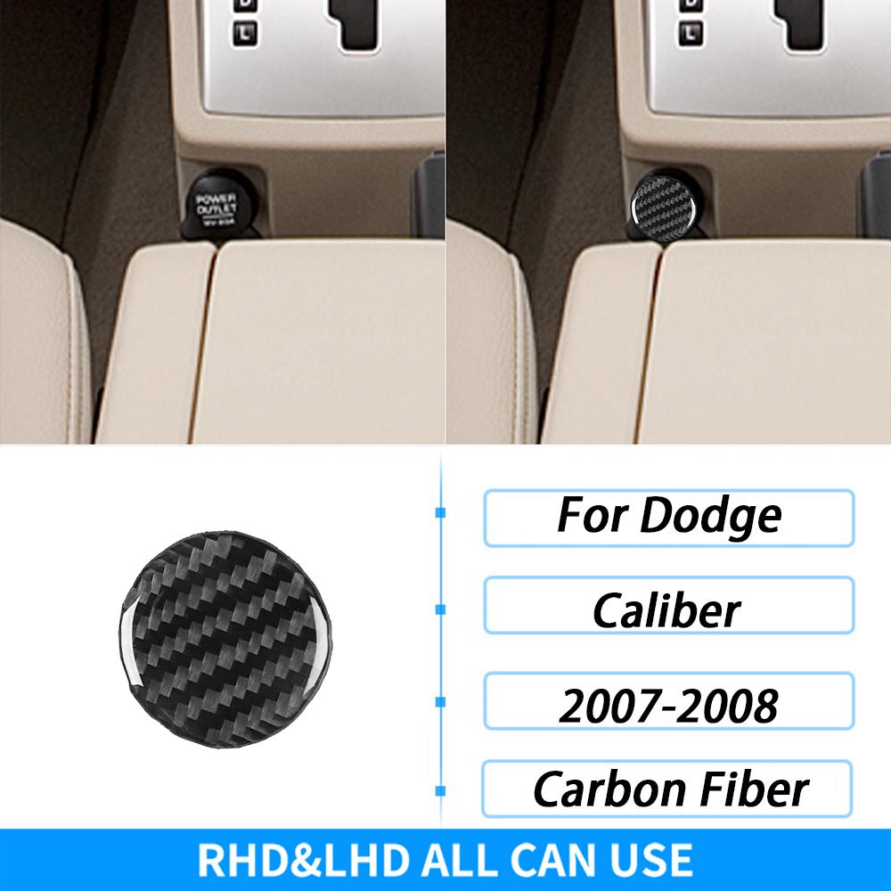 For Dodge Caliber 2007 2008 Carbon Fiber Inner Door Handle Panel Decorative Cover Car Interior Decoration Accessories Sticker
