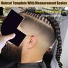 1/4Pcs Barber Color Hairline Enhancement Card Beard Lineup Shaping Tool Men Hairline