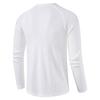 Fashion Waffle T Shirt Men Autumn New Slim Fit Long Sleeve Henley Tshirt Men Streetwear Casual Solid Color T-Shirt US SIZE