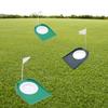 Тренажер для гольфа в помещении с лункой, паттер с флагом, тренировочное приспособление для игры на лужайке, домашнее учебное приспособление для игры во дворе, регулируемое отверстие