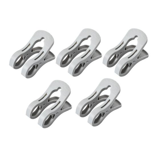 5Pcs Plastic Clothes Pins Windproof Strong Grip Clothes Pegs Heavy Duty Sheets Towels Laundry Clothing Drying Clothespin Clip