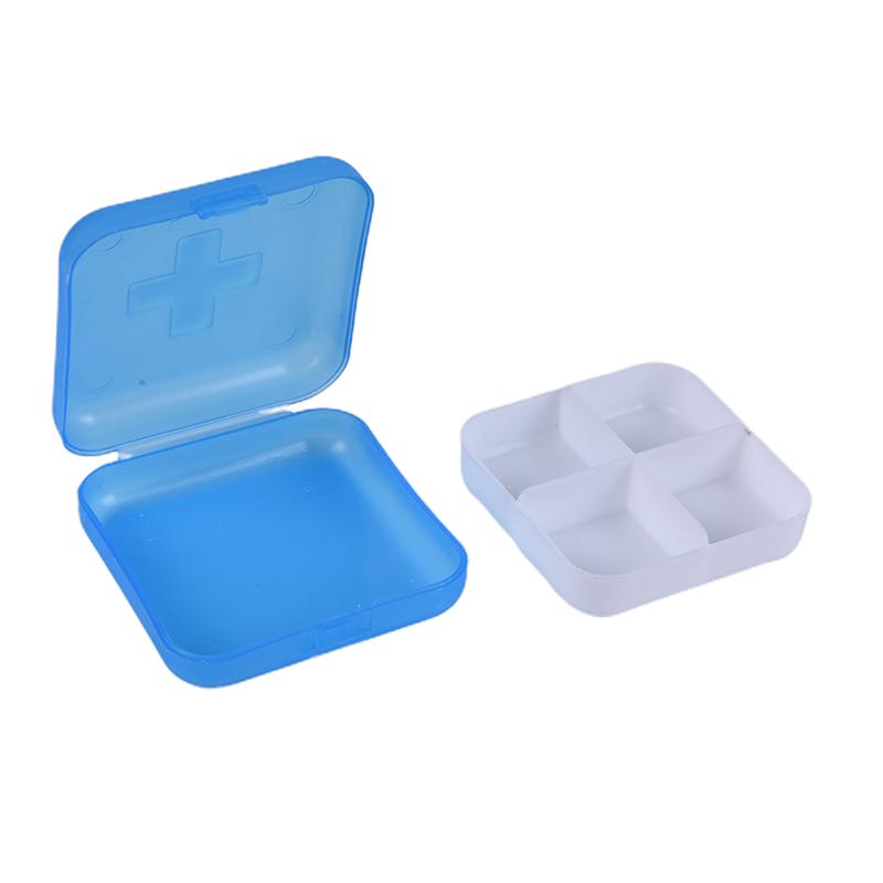 4 слота таблетница портативный футляр для таблеток дорожный дозатор контейнер для хранения лекарств