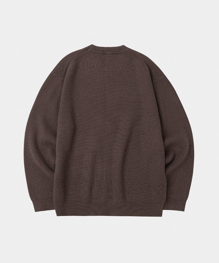 LETTERCOMO Essential Hazzi Round Knit Brown