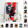 Metal Gear Solid Hot Video Game Black and White Sketching Figure Portrait Printing Wall Decal Player