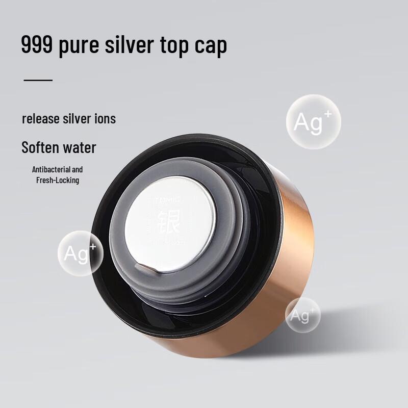 Temeike Ceramic Lined Insulated Tumbler with Titanium Lid