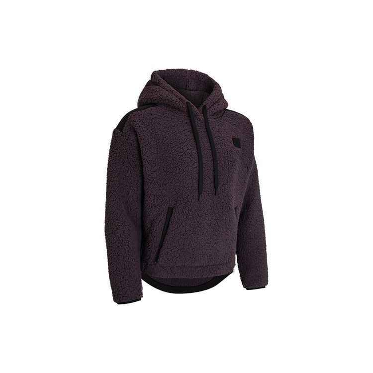 Under Armour Micro Fleece Warm Hooded Sports Sweatshirt Women Sweatshirt Purple 1366952-590
