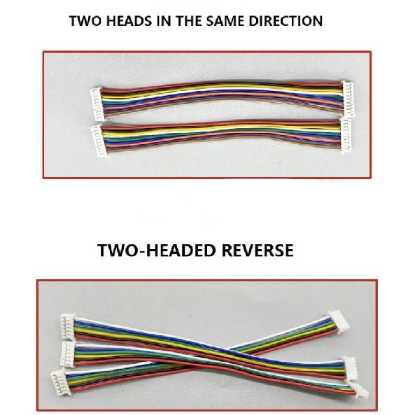 10Pcs/lot Micro JST 1.25mm Wire Connector Pitch 1.25mm 2P 3P 4P 5P 6P 7P 8P-12Pin Female to Female Plug Same / Reverse Direction