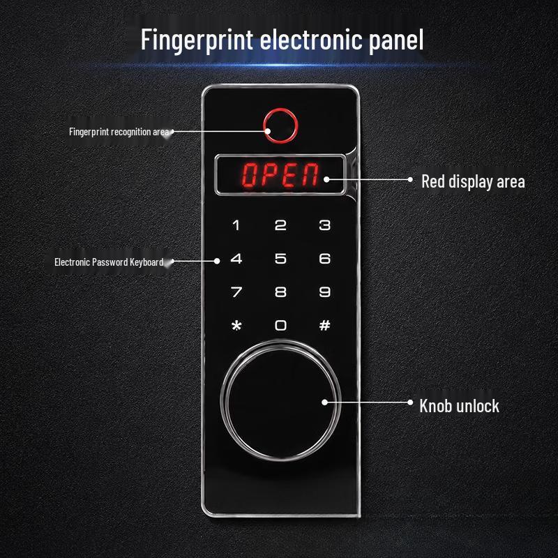 SMVP Home Security Safe with Fingerprint and Password Lock