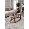 Hole Masivo Coffee Table 70x40 Ellipse Madran Walnut