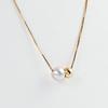 Sphere Pearl Pendant K18 Pearl Necklace [Moon Label] Women's [Gift Wrapped]
