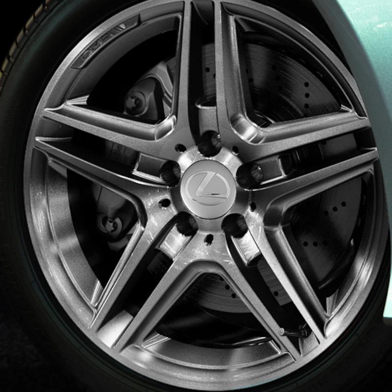 4 шт. 56 мм Наклейки на колпачки ступицы колеса с эмблемой автомобиля Аксессуары для Lexus LS LC RZ IS350 ES300 GS350 CT200h GX460 LX570 RX500h NX