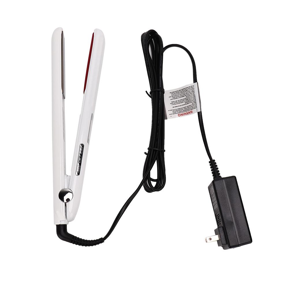 Ультразвуковой инфракрасный выпрямитель для волос Холодная волна Выпрямление волос Щипцы для завивки (белый )