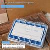 Прозрачный контейнер для хранения аксессуаров для декора ногтей с 24 отделениями, коробка для демонстрации украшений, серег