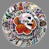 100 Skull Doodle Personality Horror Trend Cool Waterproof DIY Skateboard Suitcase Stickers