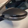 Volkswagen High-End Model Carbon Fiber Texture Plastic Rearview Mirror Cover.