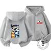 New Arrival Kawaii Zipper Hooded Sweatshirt Cute Cartoon Trendy Kids Hoodie Snoopy Boys Girls 3 14