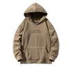 Autumn and Winter Casual Hooded Sweatshirt for Men Warm Embroidered Pullover Loose Velvet Versatile Fleece Top for Men
