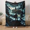 Magical Castle Adventure Poster PrintPrint Blanket, Soft Blanket For Sofa Office Bed And Travelling Daughter Birthday Gift esj235