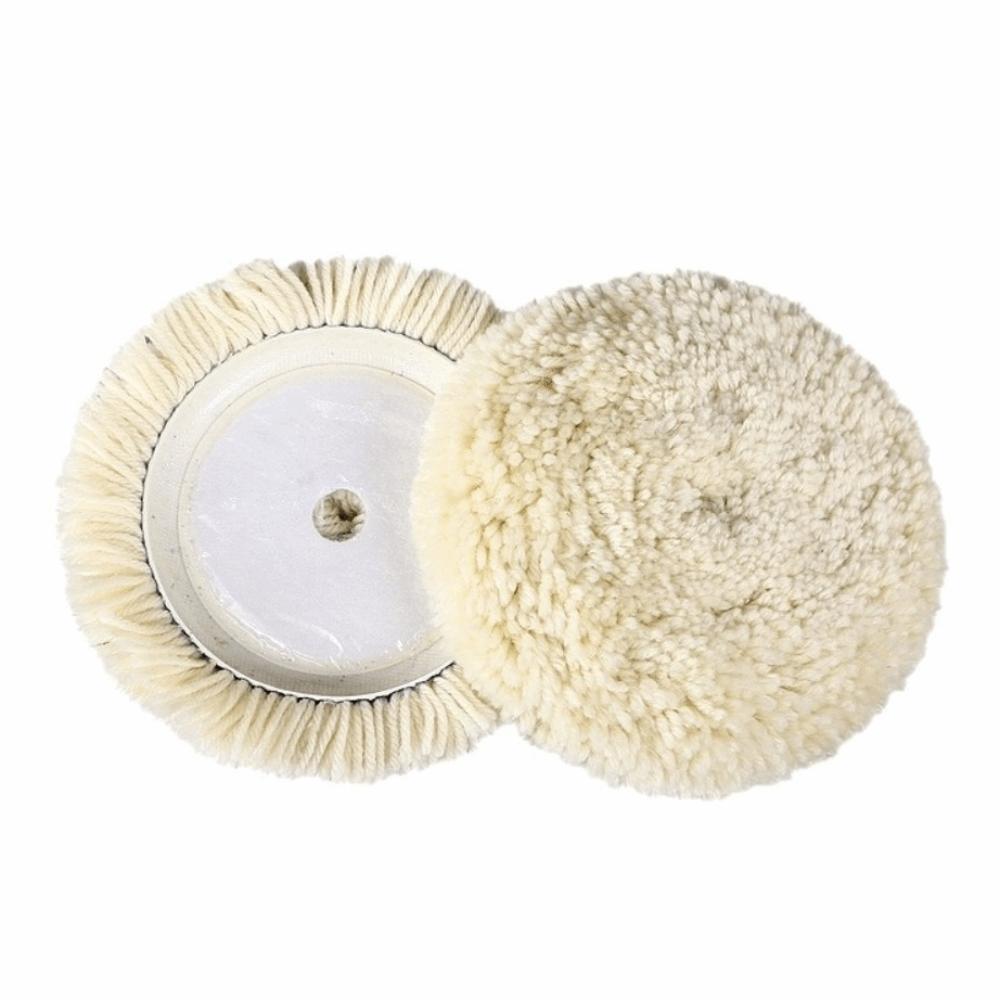Hook & Loop Grip Wool Polishing Pad 7 Inch Grinder Tool Accessories For Furniture