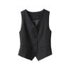 Women Formal Waistcoat Coat Blazer Tank Tops Gilet Coat Jacket V Neck
