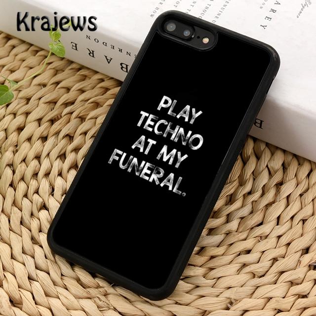 Krajews Любовь Техно Музыка Цитаты Чехол для Телефона Обложка Для iPhone 17 Air 16 15 14 plus 12 13 pro max coque Fundas