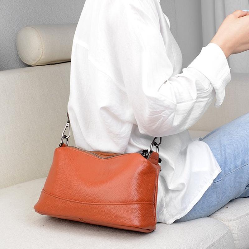 Новая Мода Женские Сумки из Натуральной Кожи Женские Сумки Дизайнерские Женские Сумки через Плечо Роскошный Бренд Воловья Кожа Женская Сумка-Мессенджер CLE