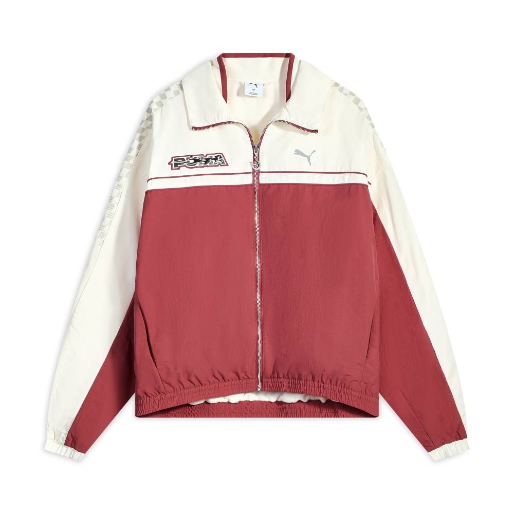 Puma T7 FW25 Pace Ahead Флисовая куртка в гоночном стиле «два в одном», теплая, ветрозащитная, водоотталкивающая, влагоотводящая, свободного кроя, с длинными рукавами 636082-27