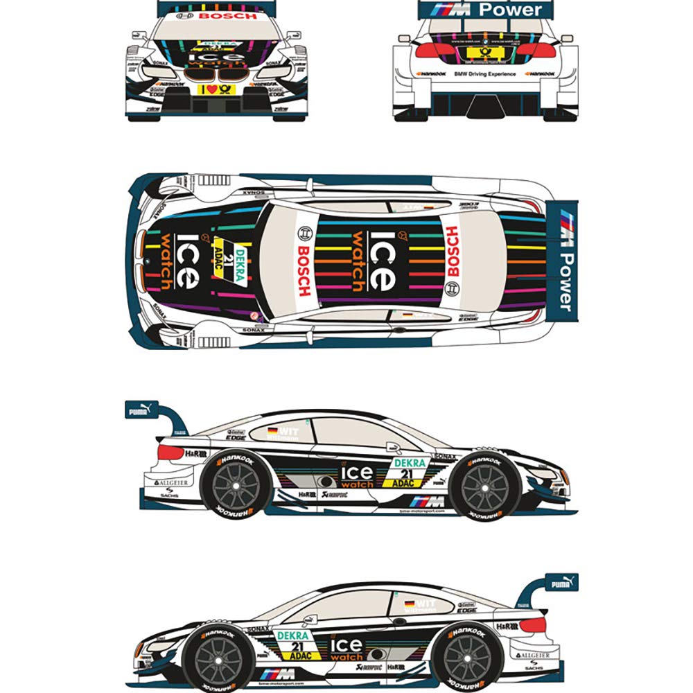 Наклейка BMW M3 DTM Car 2013 RDT24/002 1/24 №21 "ICE WATCH"