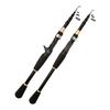 Telescopic Luya Rod M Adjustment Portable Short Section Contraction Vibration Solid Rod Handle Straight Long Throw Fishing Rod