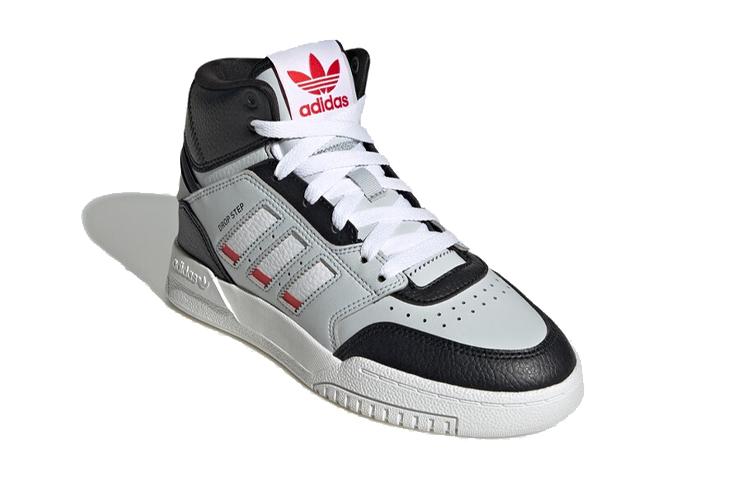 adidas Оригинальные Высокие Кеды для Скейтбординга Оригиналы Drop Step Устойчивые к Истиранию Детские Серый Черный HP7799
