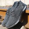 NEW Denim Men Canvas Shoe Lightweight Anti Slip Driving Shoe Comfortable Breathable Casual Shoe Retro Breathable Loafers for Men