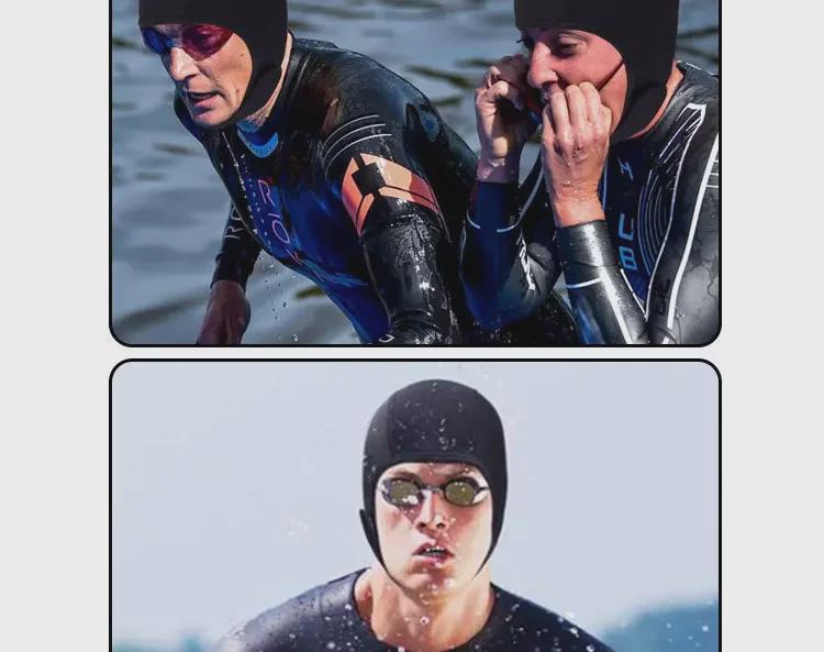 Унисекс 3 мм кепки для дайвинга: Теплый, морозостойкий, солнцезащитный, быстросохнущий головной убор для серфинга, сноркелинга и зимнего плавания.