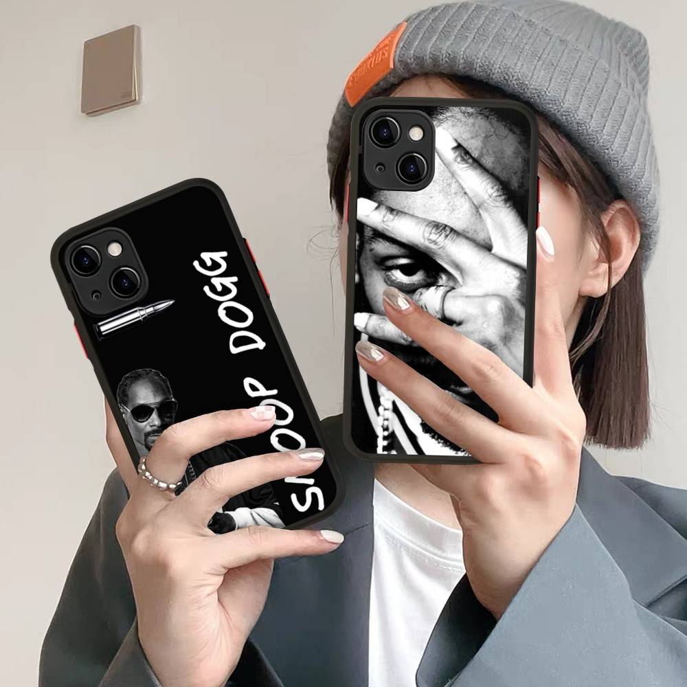 Чехол для телефона S-Snoop Singer Dogg для iPhone 13 12 X XS MAX Pro Max 16 15 11 14 Pro Max Ударопрочный матовый чехол