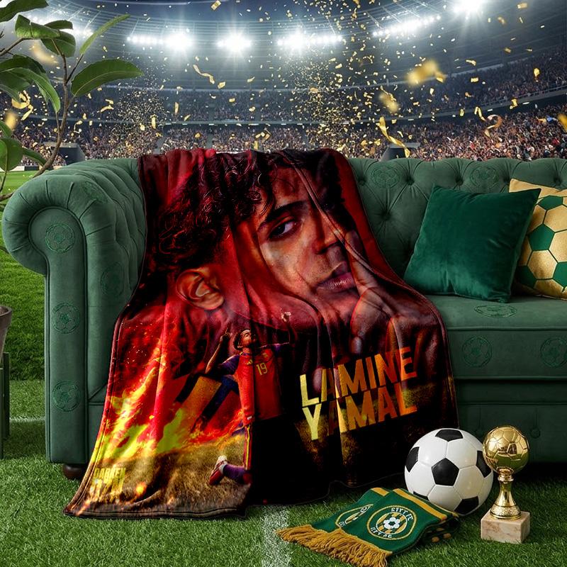 Football Spirit Ya-mal Blanket Lightweight Ideal Bedding Blanket Perfect for Travel, Camping, Living Rooms, Offices, Sofas, Fan Christmas gift