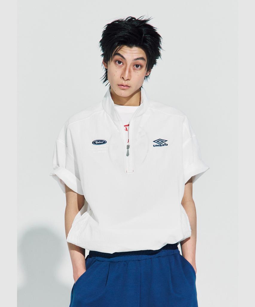 Umbro Crispy Taslan Анорак с коротким рукавом Белый Ur224Cwt59