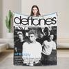 Плед Deftones Альтернативная Металл Группа Многоразмерный Супер Мягкий Уютный Рок Музыка Пледы для Дивана Софы и Кровати