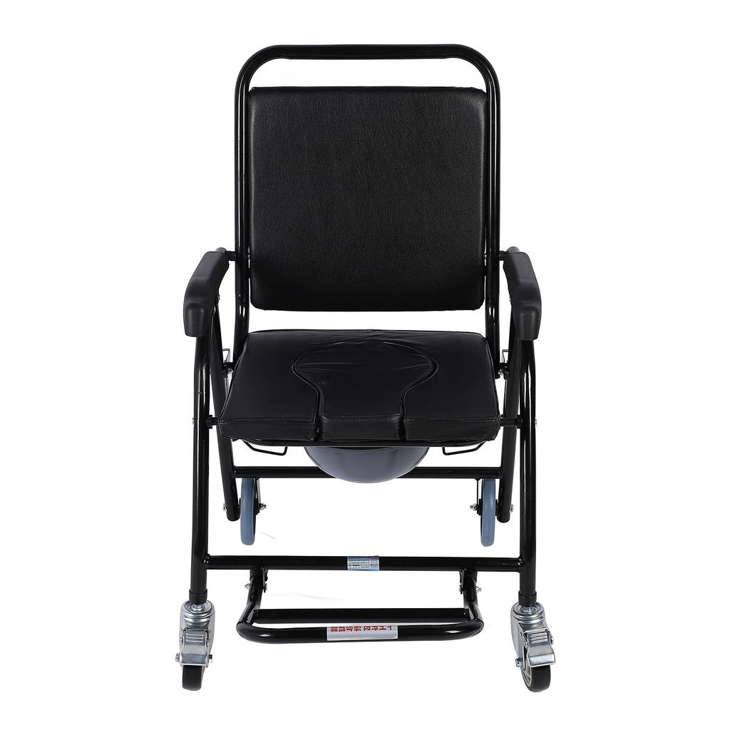 Мобильный горшок с колесами, складной, с высокой грузоподъемностью, утолщенный, инвалидная коляска для туалета для H