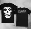 Хлопковая унисекс футболка The Misfits с черепом, двусторонняя, размеры S-345XL, CG2428